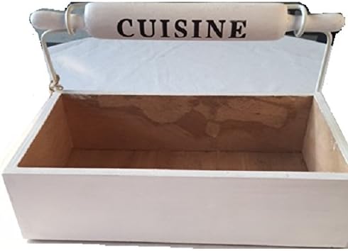 Caja de madera de cubiertos caja de madera de cocina Cuisine Caja: Amazon.es: Hogar