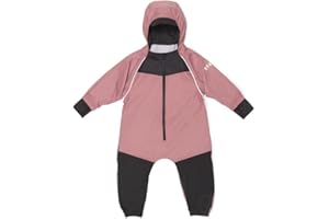 Stonz Kids Rain Suit - Toddler & Kid One Piece Outdoor Coverall with Hood - Waterproof Kids Clothes with Reflective Seams