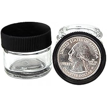 Glass Jars By Dabjars Small Heavyweight Jars Like Those Sold In Mmj Dispensaries Great For Dabs Concentrates Oils Rosins And Other Similar