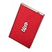 BIPRA 250Gb 250 Gb 2.5 USB 2.0 External Pocket Slim Hard Drive - Red - Fat32 (250Gb)