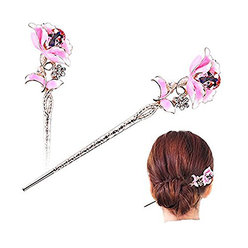Star Top Chinese Hair Chopsticks Hair Decor Flower And Ginkgo