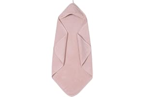 Huxie Denmark Premium Organic Cotton Baby Bath Towel – Hooded Toddler and Baby Towels for Newborn Girl and Boy – Super Soft and Absorbent - Blush