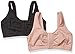 Fruit of the Loom Women’s Front Close Sports Bra Bra, Blushing Rose/Charcoal Heather, 38thumb 1