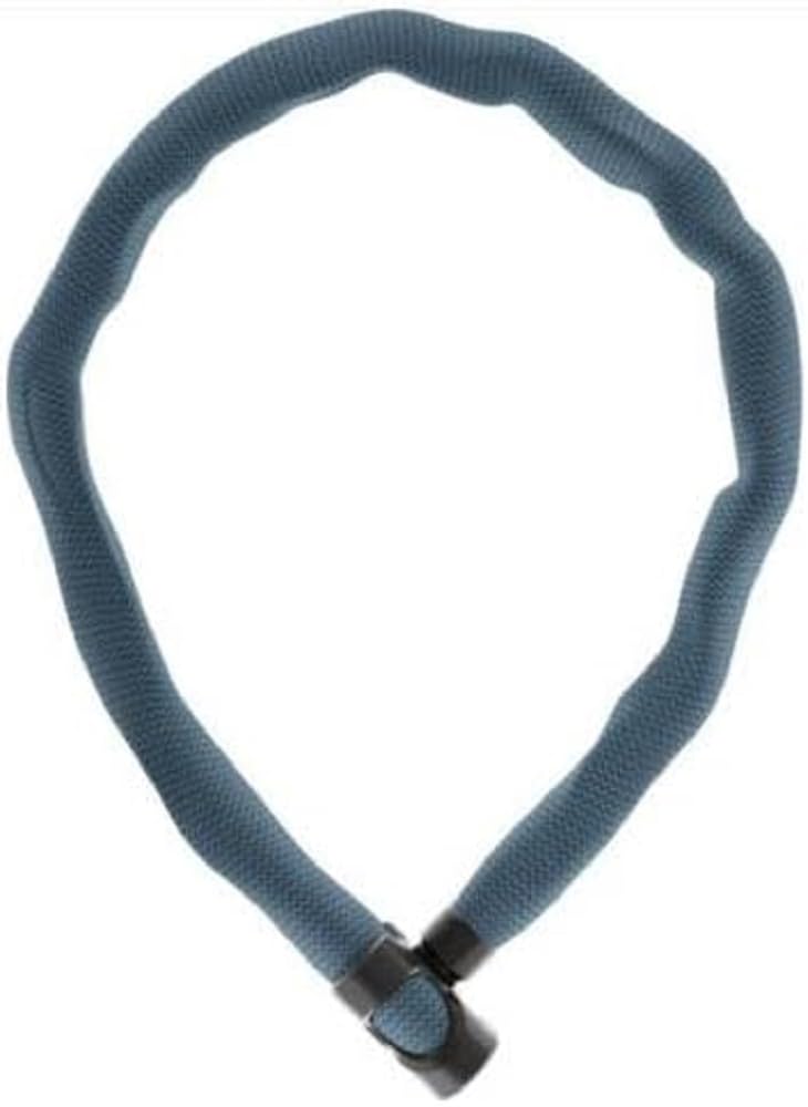 ABUS Chain Lock IVERA Chain 7210 - Bicycle Lock with Highly Flexible IvyTex Synthetic Fibre Casing - ABUS Security Level 8 - 85 cm - Colour: blue