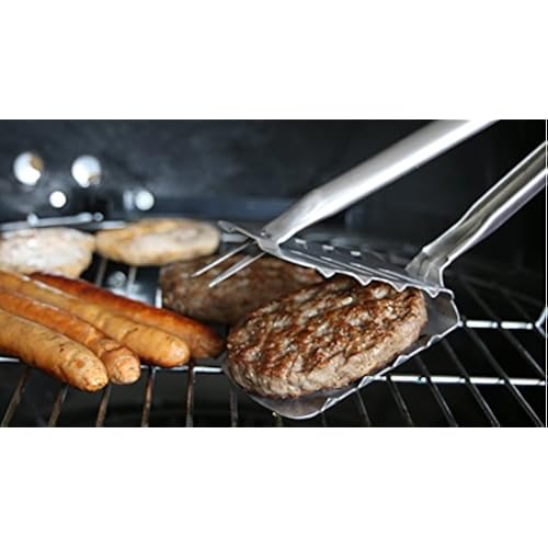 Best BBQ Multi-Function Accessory - Stingray 7 in 1 BBQ Tool - Stainless Steel Construction - One hand BBQ Grill Gadget set - Use as Tong Spatula Fork Releaser and Bottle Opener - BPA Free Patio, Lawn & Garden, Grills & Outdoor Cooking, Outdoor Cooking Tools & Accessories, Grilling & Barbecue Utensils, Barbecue Tool Sets