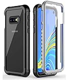 Samsung Galaxy S10E Case,Vapesoon Full Body with Built-in Screen Protector Compatible Wireless Charging Rugged Clear Slim Cover Case for Samsung Galaxy S10E (5.8 inch)