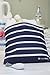 LunchSkins Reusable Zippered Sandwich, Food Bag, Storage, Navy Stripe
