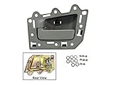 05-11 Jeep Grand Cherokee Inside Door Handle Rear Left Gray BJ0015 05 06 07 08 09 10 11