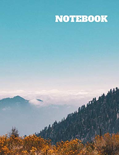 Notebook: Blank Notebook - Large (8.5" x 11") - 150 Unlined Pages - Mountains in Autumn Cover