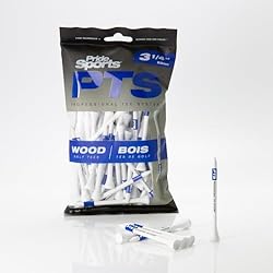 PrideSports PTS Wood Golf Tees | 75 Count, 3-1/4
