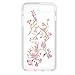 Speck iPhone 8 Plus Presidio Clear + Print Case, IMPACTIUM 8-Foot Drop Protected iPhone Case that Resists UV Yellowing, Golden Blossoms Pink/Clear