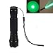 BESTSUN Green Light LED Coyote Varmint Predator Hunting Light Tactical Flashlight with Offset Mount Rifle Side Rail Mount, Pressure Switch, Spare 18650 Rechargeable Battery and Charger