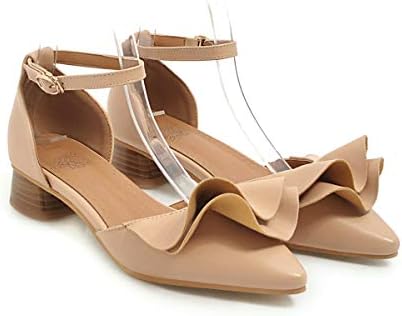 Raizel Shoes Women Low Block Heel Dating Pumps Elegant Closed Toe Sandals for Women