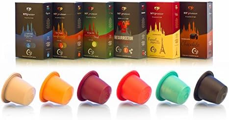 NYXpresso Variety Pack Nespresso Compatible Capsules ( 60 Pods) โ Fine, Fresh Ground Coffee Blend โ Ecofriendly, Recyclable Cups โ Rich, Bold Taste
