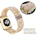 V-MORO Resin Band Compatible with Apple Watch Band 38mm 40mm iWatch Series 4/3/2/1 with Stainless Steel Buckle Copper Replacement Wristband Strap Women Men(Light Cream, 38mm(5''-7.67''))