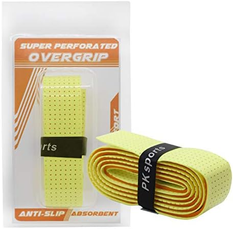 PKSP 2Pack Super Perforated Absorbent and Anti-Slip Racket Grip,Tennis Overgrip Badminton Overgrip Pickleball Overgrip