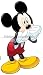 9 Inch MICKEY MOUSE Removable Wall Decal Sticker Art Walt Disney Home Decor 5 inches wide by 9 inches tall