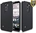 LG Stylo 2 Plus Case, ATUS - Hybrid Dual Layer Hard Cover TPU Skin Case with Temepered Glass Screen Protector (Black/Black)