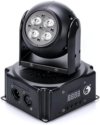 Lilyminiso 3in1 Stage Lights Moving Head Light with 20W RGBW 9CH DMX-512 for Party Disco DJ Show KTV Club