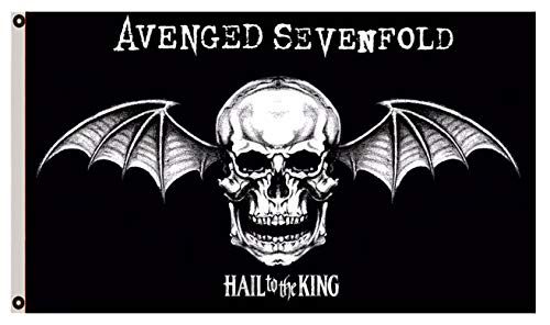 Astany Avenged Sevenfold Death Bat Flag Hail to The King Banner 3X5FT