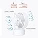Quiet Mini USB Desk Fan, ONXE Small Desktop Personal Fan for Room Office (2 Speed) -Pink