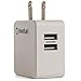 USB Wall Charger Dual Port 4.8A/24W High Output (White Limefuel L48WCW) Foldable Portable Rapid Travel Charger for iPhone 6, 6+, 5S, 5C, 5, 4S, 4; iPad 5, Air, Mini; iPod Touch, Nano; Samsung Galaxy S4, S3, S2, Galaxy Note; Kindle; LG G2; PS 4; Nexus 5, 7, 10; Motorola Droid Razr Maxx; Blackberry; Nook Color; Bluetooth Speakers & Headsets; Nokia Lumia 2520; HTC One X V S