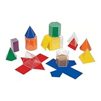 EAI Education GeoModel Folding Shapes: 10 cm - 11 Solids and 11 Nets