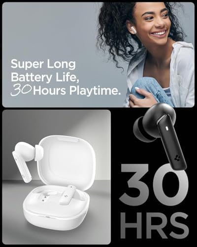 Audio True Wireless SA-TW P20 kabellose In-Ear Ohrhörer mit 30 Stunden Spielzeit, bis zu 40dB 3 Multi-Mode ANC Pro, EQ-Anpassung, 6 Mikrofone, Gaming-Modus, LCP Graphen-Treiber, IPX5 - Schwarz