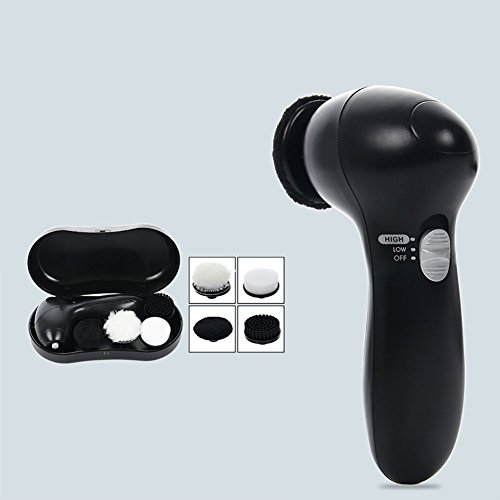 Portable Handheld Automatic Electric Shoe Brush Shine Polisher with 4 Brush Heads