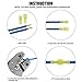 Glarks 100pcs 12-10 Gauge Fully Insulated Female Male Spade Nylon Quick Disconnect Electrical Insulated Crimp Terminals Connectors Assortment Kit