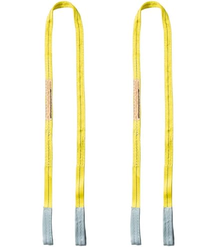 Lift All EE2802TFX10 Tuff-Edge Web Sling, Flat Eye and Eye, 2-ply