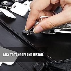 Portable Zippered Key Case, Leather Key Organizer