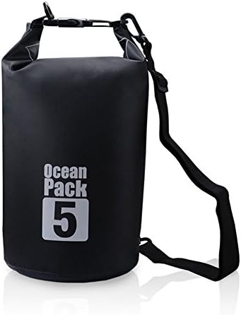 Ocean Pack Dry Bags Waterproof 2L/5L/10L/20L PVC Dry Sack for Boating/Swimming/Fishing/Camping/Rafting/Canoeing/Sonwboarding