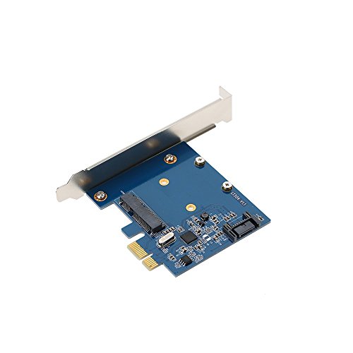 HeavenSense Mini PCI-E to MSATA SSD & SATA3.0 Combo to PCI-E PCI Express Card Controller Adapter Superspeed 6 Gbps with ASM1061 Chipset - Quarkscm