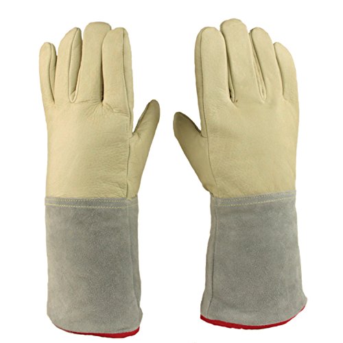 41t67laILJL 13.8"/35cm Long Cryogenic Gloves LN2 Liquid Nitrogen Protective Gloves from U.S. SOLID - Image 3