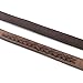 Brown Leather Dog Collar - Best Quality, Heavy Duty and Genuine Soft Leather - Unique Weave Effect - For Medium to Large Dogs