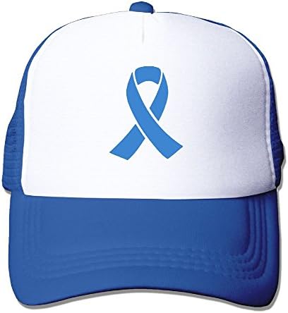 AKQQ0XXA Custom New Design Unisex TeeStars - Autism Awareness Blue Ribbon Summer Cap Hats Royalblue