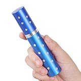 3800000V Mini Lipstick Stun Gun for Women Self defense, Rechargeable with LED Flashlight (Blue)