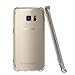 Galaxy S7 Edge Case,Yoyamo Galaxy S7 Edge Protective Cover Case with Transparent Hard Plastic Back Plate and Soft TPU Gel Bumper(Clear) for Samsung Galaxy S7 Edge