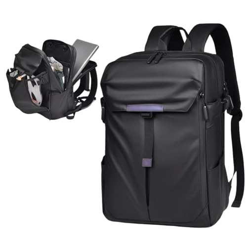 Dynamart Mochila Impermeavel para Notebook 15 6 45x30x16 cm 38L Preta Reforcada Antifurto Expansivel Viagem Trabalho Faculdade Executiva USB Resistente