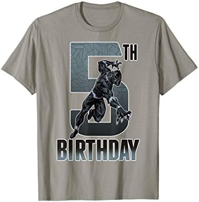 Marvel Comics Classic Avengers Black Panther 5th Birthday T-ShirtOEKO-TEX STANDARD 100