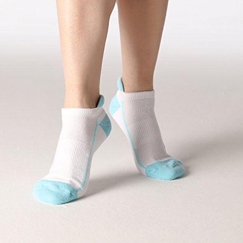 Heatuff Womens Low Cut Ankle Athletic Socks Cushioned Running Performance Breathable Tab Sock 6 Pack - Thumbnail 2