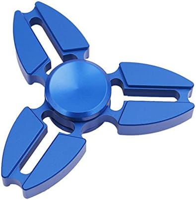 Fidget Spinner Fingertips Gyroscope Gyro Rotating Triangular Gyro High Speed 1-5 Min Spins Precision Metal Killing Time Toys (blue)
