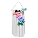 Hair Clips Holder,Fringe Hair Bows Headband Holder Storage Organizer Hanger for Girls (White Flat Angle)