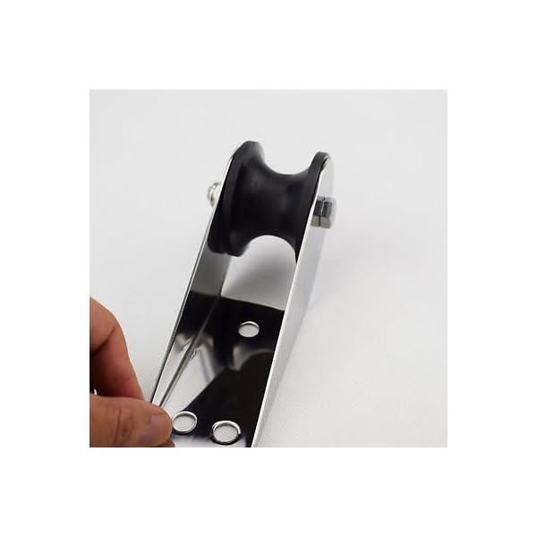 1-PC-Stainless-Steel-Bow-Anchor-Roller-Bracket-Rubber-Roller-160mm-Cheap