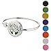 JAOU Essential Oil Bracelets for Women Aromatherapy Diffuser Stainless Steel Floating Charms Locket Tree of Life Jewelry - Gifts