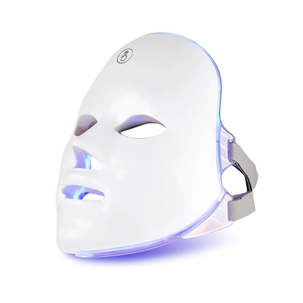 Photo 1 of * currently nonfunctional* DID NOT TURN ON WHEN PLUGGED IN. Needs charged* Aimery Red Light Therapy Face, 7 LED Light Therapy Face care Mask, Home Mask Skin Care, USB rechargeable, portable (white)