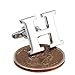 Jstyle Jewelry Brass Mens Cuff Links Initial Personalized Capital Alphabet Letter Cufflinks , Letter 'H'