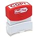 Redi-Tag Pre-Inked Copy Stamp, Stamp Impression Size: 9/16 x 1-11/16 Inches, Red (97008)