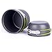 EIALA Camping Stove + Camping Pot Backpacking Cookware Set Picnic Cookware Cooking Tool Set Pot Pan + Piezo Ignition Propane Canister Stove